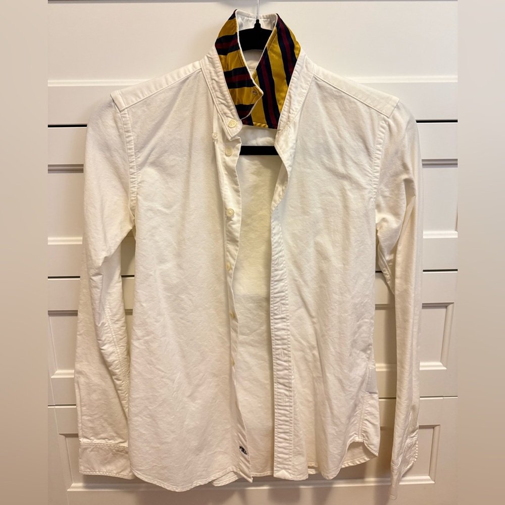 Ralph Lauren Rugby Classic White Women's Button Down Shirt Y2K